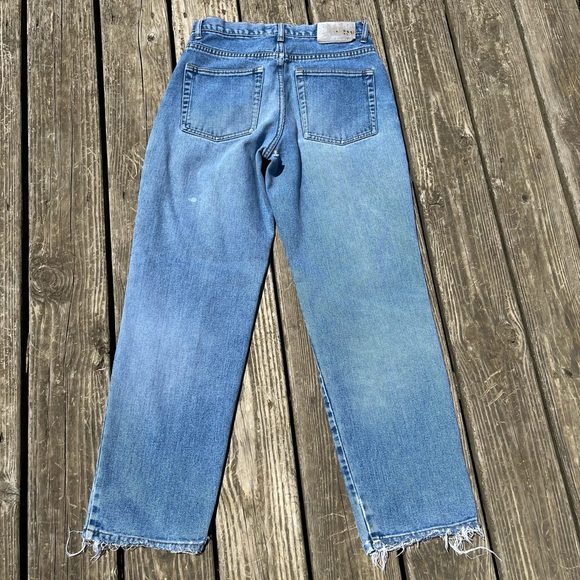 Vintage 90s B.U.M. Equipment Distressed Straight Leg Dad Boyfriend Jeans - Picture 3 of 13